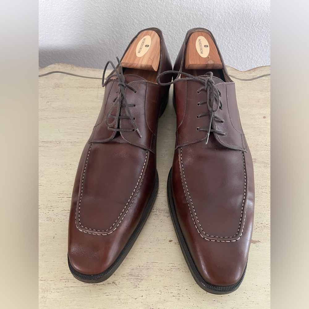 TO BOOT NEW YORK Hand Made in Italy Brown Derby in Italian Calf Size 12 1/2